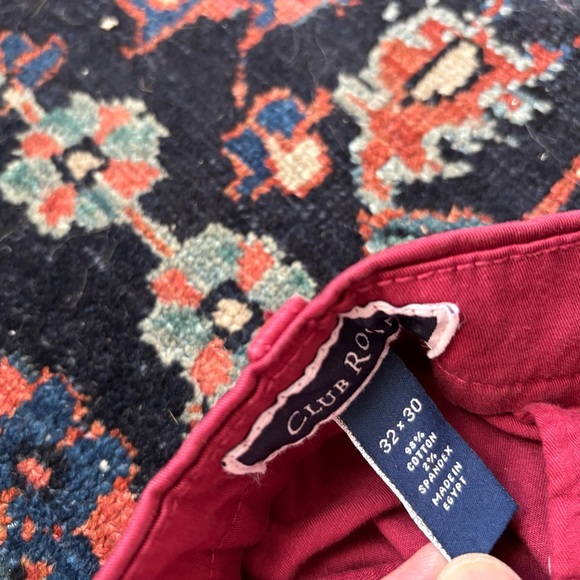 Men's Club Room Red Pants 32x30 - Picture 2 of 6